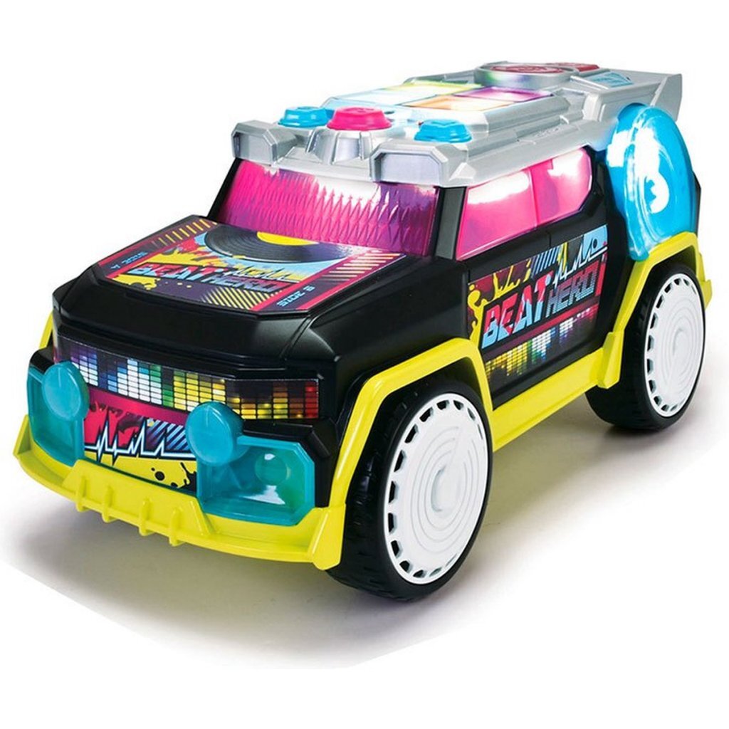 Dickie Toys Beat Hero Dj Auto + Licht En Geluid