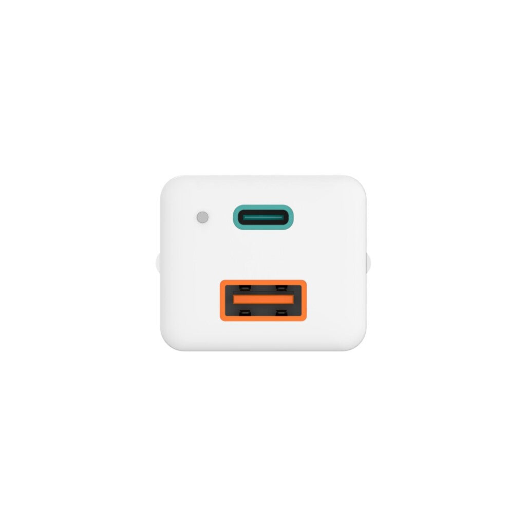 Hama Snellader Gan 1X Usb-C Pd 1X Usb-A Qc Mini-Oplader 65 W Wit