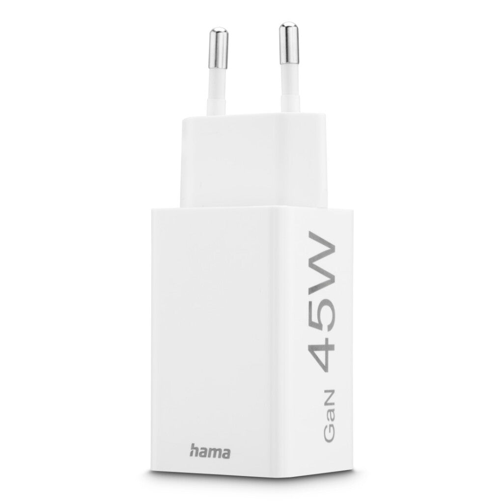 Hama Snellader 1X Usb-C Pd 1X Usb-A Qc Mini-Oplader 45 W Wit