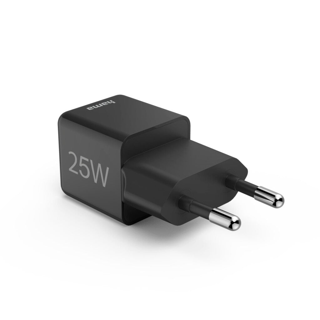 Hama Snellader 25W Usb-C Pd/Qualcomm Zwart