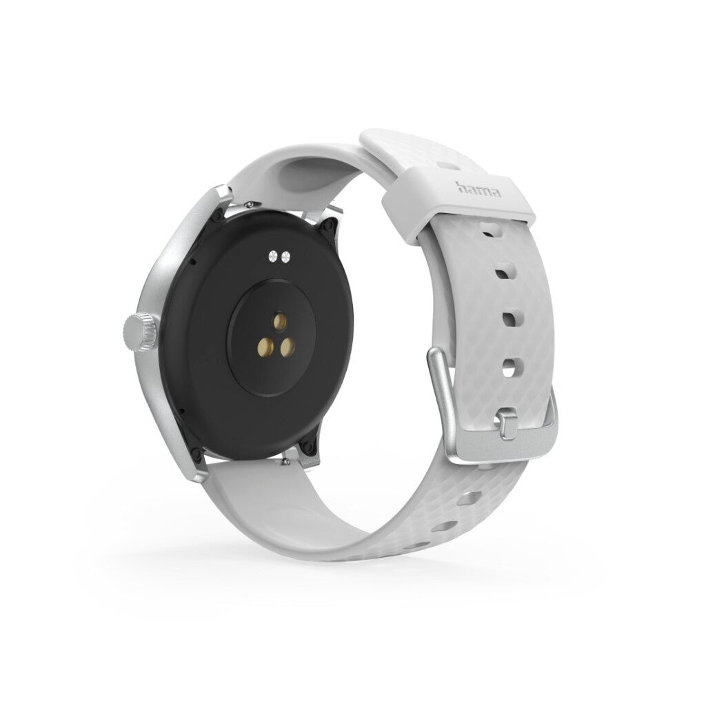 Hama Smartwatch 5010 Rond Slaapbewaking Waterdicht 1.38 Inch Zilver/Grijs