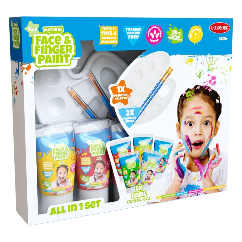 Overige Merken All In One Natural Face And Fingerpaint