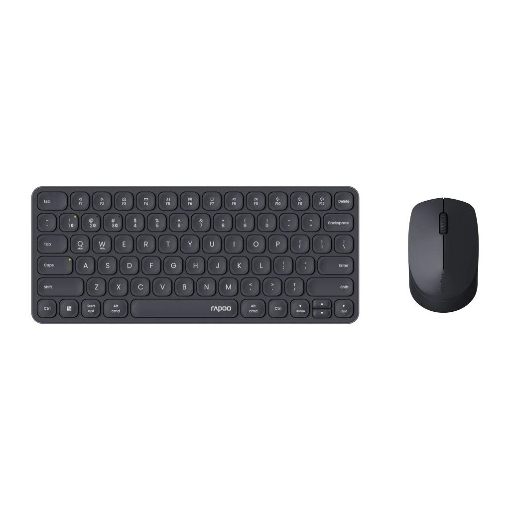Rapoo 9010M Comboset Qwerty(Nl) Toetsenbord + Muis Zwart