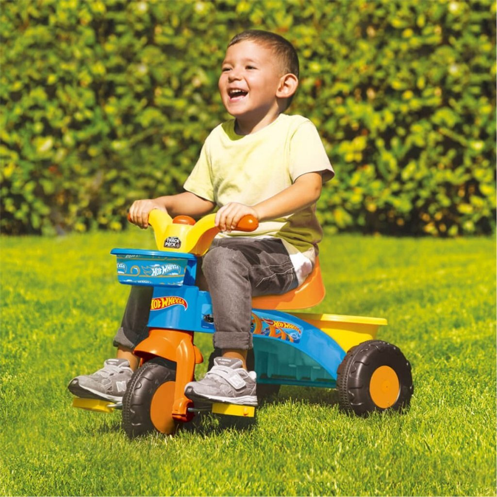 Dolu Hot Wheels Driewieler + Geluid 50X64X46 Cm Oranje/Blauw/Geel