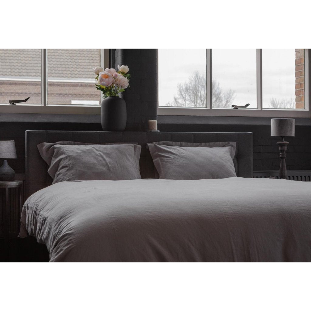 Ten Cate Premium Linnen Eenpersoons Dekbedovertrek 140X200/220 Cm Cloudy Grey