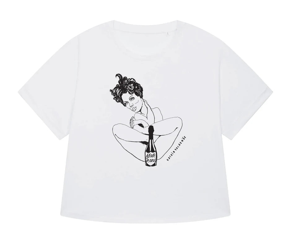 Women's Cropped T-shirt "Male Tears"