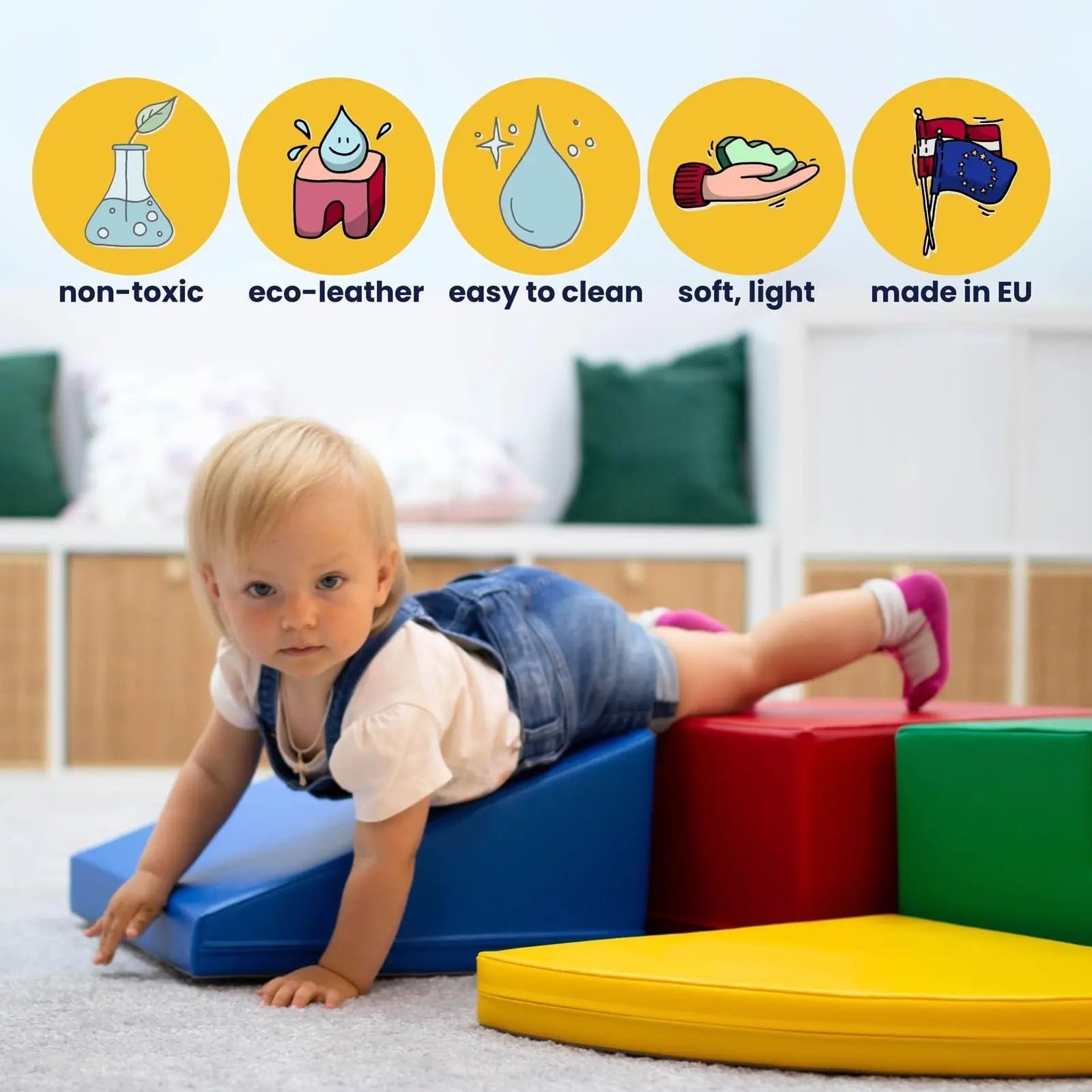 Safety and Comfort 5 Mat Set - Multicolor