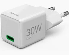 Hama Snellader 30W Usb-C Pd/Qualcomm&Reg;/Gan Wit